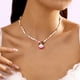 thumbnail image 3 of Estilo Playa Collar Primavera Verano Moda Collar Accesorios para Mujer Chica para Regalo (Con Cadena de Extensión), 3 of 6