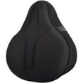 thumbnail image 4 of Stationary Bicycle Seat Cover Sponge And Silicone Padded Wide Bicycle Seat Black Fangkenuo, 4 of 9