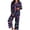 R136-Navy, variant on RMGVDSD Women's Pajama Sets Halloween Print Long Sleeve Top and Pants Pajamas Soft Sleepwear Loungewear 2 Piece Holiday Nightwear Outfit