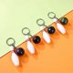 thumbnail image 4 of KAIYANG Paquete de 8 mini llaveros de bolos, adorno colgante, soporte decorativo para amigos, niños, regalo familiar, 4 of 5