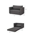 thumbnail image 5 of Artdeco Home - Afton Sleeper Loveseat Sofa DARK GREY, 5 of 6