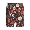 thumbnail image 5 of Naloa Winter Holiday Christmas Men's Short Pajama Pants, Lounge Comfort Shorts with Elasticized Waistband and Side Pockets - Medium, 5 of 9