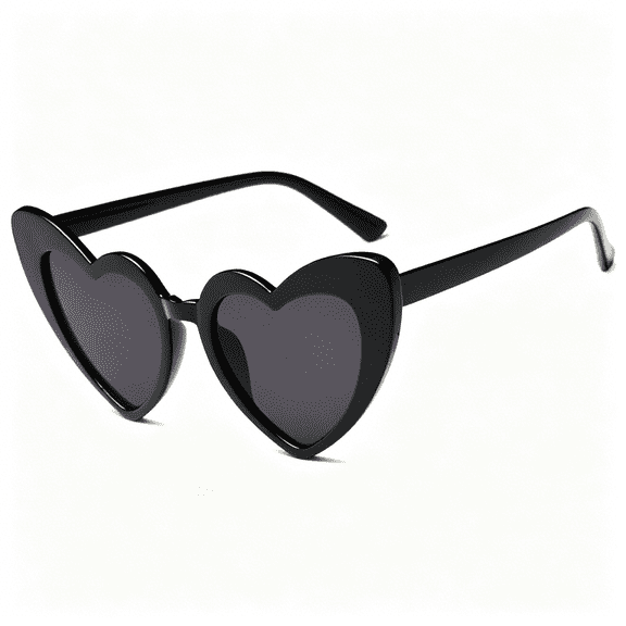 GJX Heart Shaped Sunglasses for Women Cat Eye Mod Style Retro Glasses