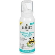 Zarbee's Naturals Soothing Saline Mist with Aloe, 3 oz 1 ea (Pack of 4)
