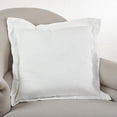 thumbnail image 5 of Fennco Styles 20-inch Flanged Linen Down Filled Throw Pillow, 4 Colors, 5 of 5