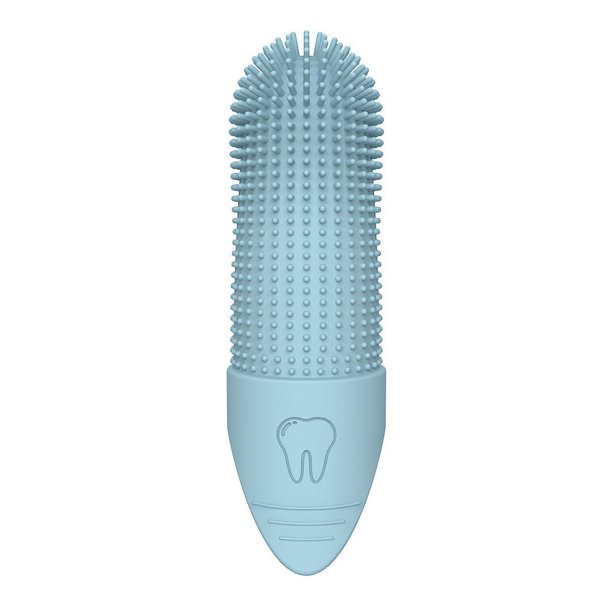 Cepillo de dientes de dedo para perros y gatos, limpieza de 360 °, silicona de grado alimenticio, cuidado Dental