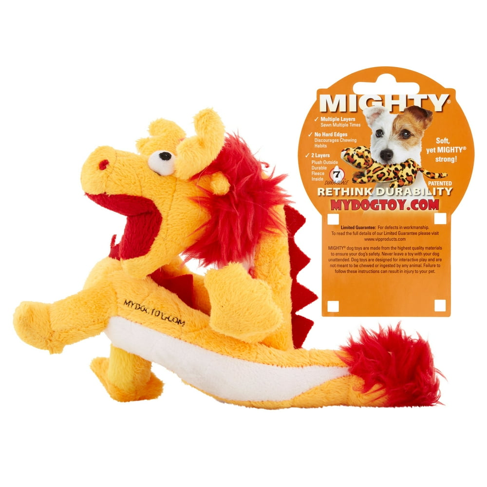 VIP Products Mighty Dragon Dog Toy, Large, Multicolor