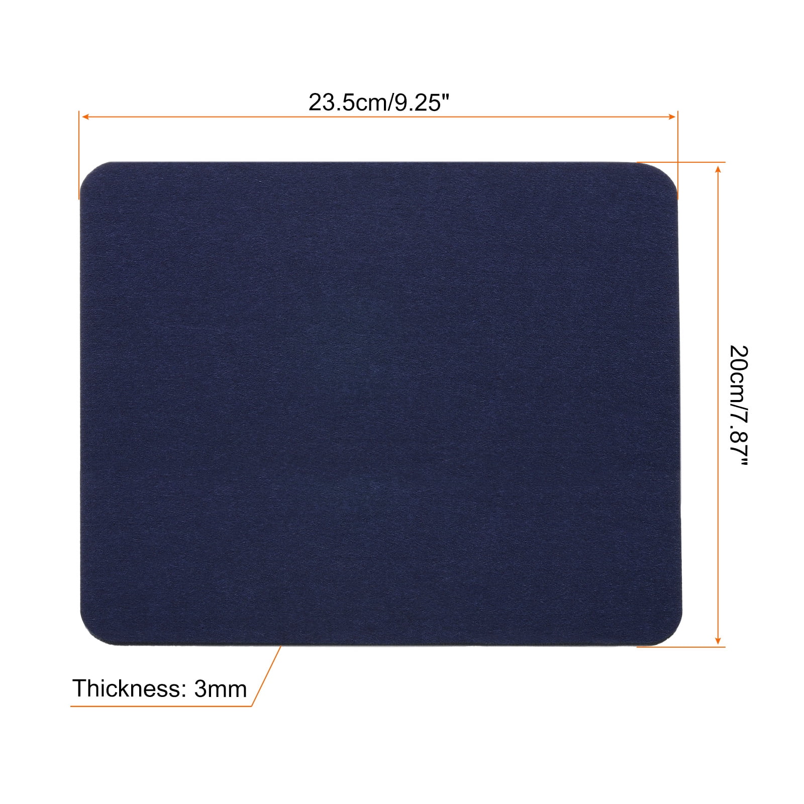 Unique Bargains Felt Dual Side Desk Pad Writing Mat for Office Home Blue 23.5x20