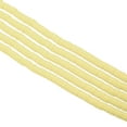 thumbnail image 1 of Uxcell Polymer Clay Beads Spacer 1750 Pcs 5 Strands Round Flat Handmade Bead Spacer for Jewelry Making Light Yellow 0.24 inch, 1 of 7