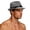 Gray, variant on PRINxy Men’s Open Weave Mesh Woven Fedora Sun Hat, Foldable Breathable Headwear for Fishing Outings & Beach Picnics Khaki