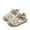 Khaki, variant on Toddler Boys Girls Closed Toe Sandals Adjustable Strap Breathable Mesh Anti Collision Lightweight Non Summer Outdoor Play Footwear,3-3.5 Years