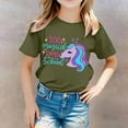 thumbnail image 2 of TZEWGL Cute Shirt For Girl Boy Print Round Neck Loose Short Sleeve Top For Infnants size 3-4T, 2 of 4