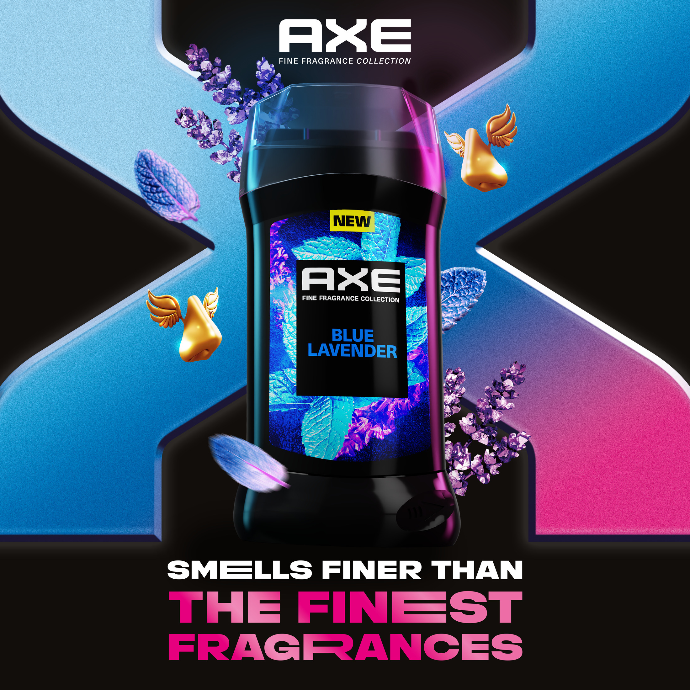 Axe Fine Fragrance Men's Deodorant Stick Blue Lavender Mint Amber Essential Oils Aluminum Free, 3 oz - image 5 of 10