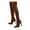 Brown, variant on UngA Casual Boots for Women Knee High Boots Women Pointed Toe Tall Boots Stiletto High Heel Long Boots Side Zipper Sexy Dress Boots Green,8