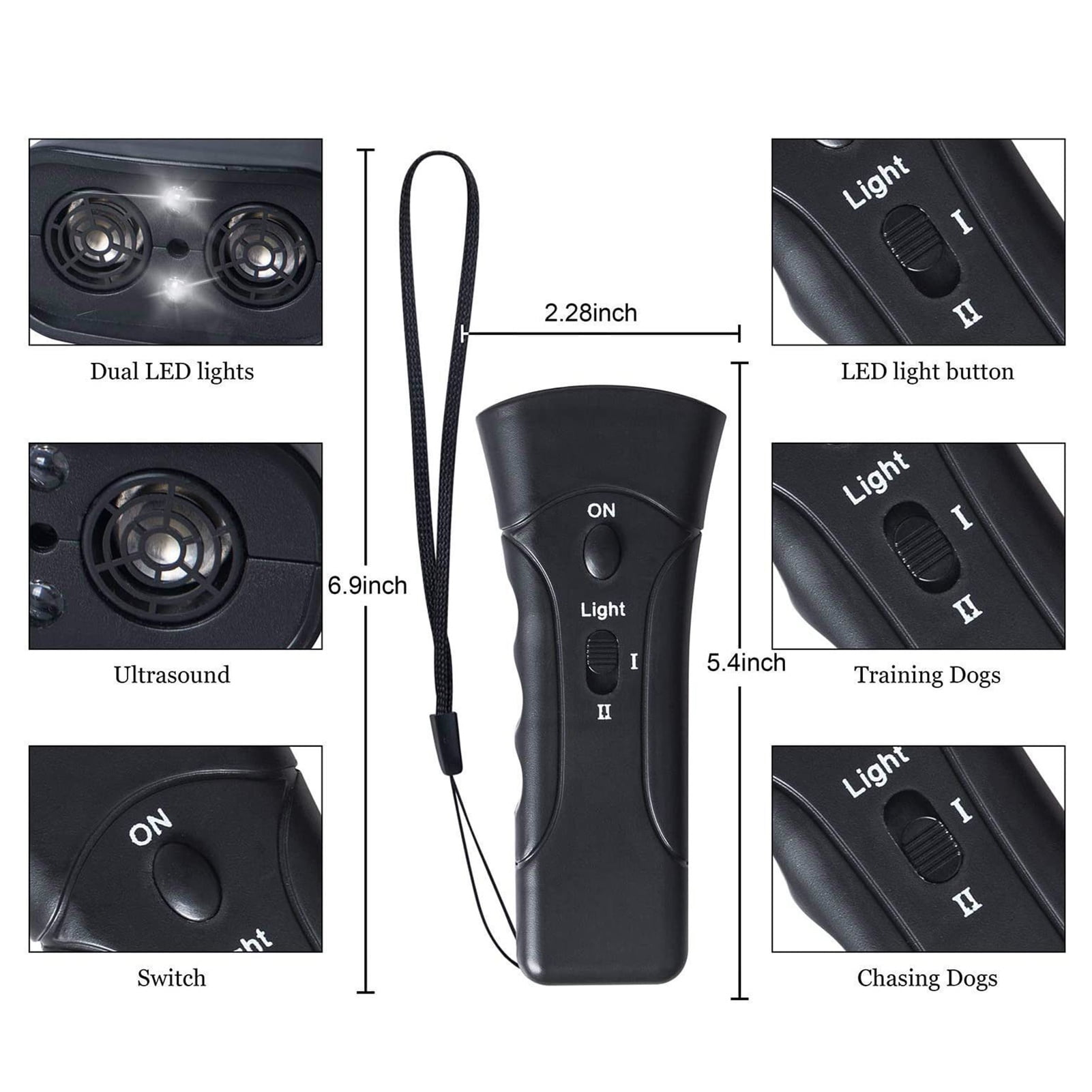 Dual Head -Bark Dog Training Equipment, Dog Barking Trainer, Dog