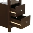 thumbnail image 5 of HomGarden 2 Drawers Wood End Table Narrow Sofa Side Table W/Storage for Living Room Bedroom, Brown, 5 of 8