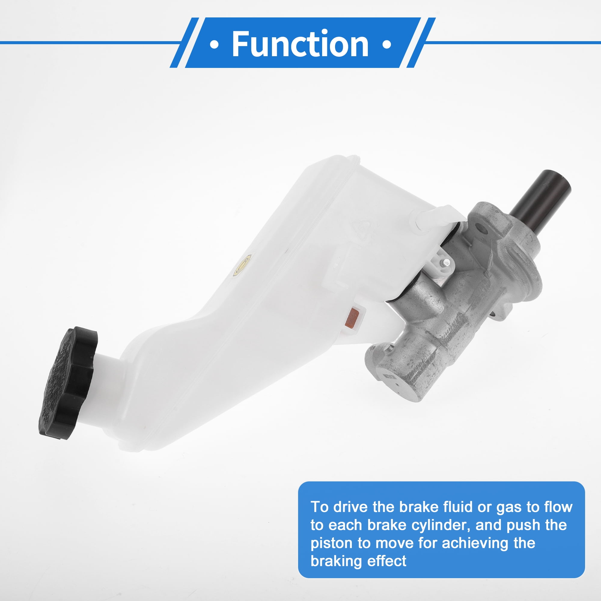 Unique Bargains 1 Pcs Brake Master Cylinder for Hyundai Elantra 2017-2019 Durable Aluminum Alloy,Plastic Engine Compartment Hydraulic Master Cylinder with Reservoir