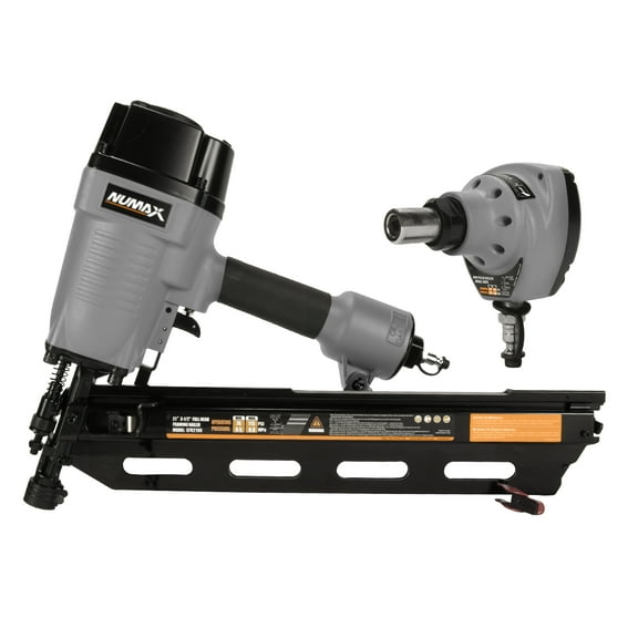 NuMax SFRPNCK Pneumatic 21 Degree Framing Nailer and Mini Palm Nailer Kit (2-Piece)