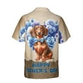 thumbnail image 2 of Dachshund Proud Dad Happy Father's Day Hawaiian Shirt Breathable Summer Unisex Merch Wiener Dog Lover Gifts Idea - 02008, 2 of 6