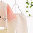 thumbnail image 5 of CAUYDY Infant Boys Outfits Preemie Girls Clothes Unisex Newborn Sleepers Long Sleeved Shirt Hat Pants Bib Bellyband 7Pcs Comfy Set Fall Winter Sizes 0-3 Months,Light Pink, 5 of 5