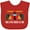 Red, variant on Inktastic Racing Themed 1st Birthday Car Boys Baby Bib