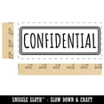 thumbnail image 2 of Confidential Double Line Border Document Self-Inking Rubber Stamp Ink Stamper for Business Office - Black Ink - Small 1-1/2 Inch, 2 of 7