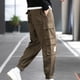 thumbnail image 1 of Pantalones largos para hombre, multibolsillos, lavados, informales, para exteriores, de algodón, 1 of 7