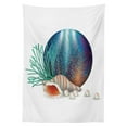 thumbnail image 3 of Ambesonne Pearls Tablecloth Rectangular Table Cover, Underwater Ocean Marine, 52"x70", Multicolor, 3 of 4