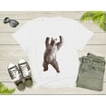 thumbnail image 4 of Roaring Grizzly Brown Bear Standing on Feet Cool Giant Bear T-Shirt Cool Bear Lover Gift T Shirt for Men Women Kids Boys Girls Tshirt, 4 of 8