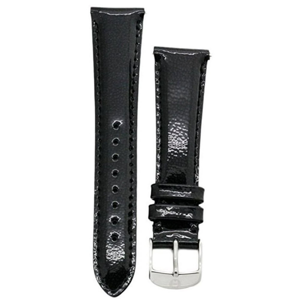 MICHELE 20MM BLACK PATENT LEATHER WATCH BAND MS20AB050586 Walmart