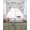 White, variant on Boho Flower Swag Valances for Windows, Small Curtains Drapes, Spring Watercolor Paisley Floral Leaf Plant Kitchen Window Curtains Over Sink Window Treatment Valance for Bedroom/Bathroom 56"x36"