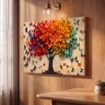 thumbnail image 4 of PORMIPONE Butterfly Tree Wall Art, 12x16in Gallery Wrapped Canvas, Colorful Butterfly Painting, Textured Nature Wall Decor for Living Room Bedroom, 4 of 5