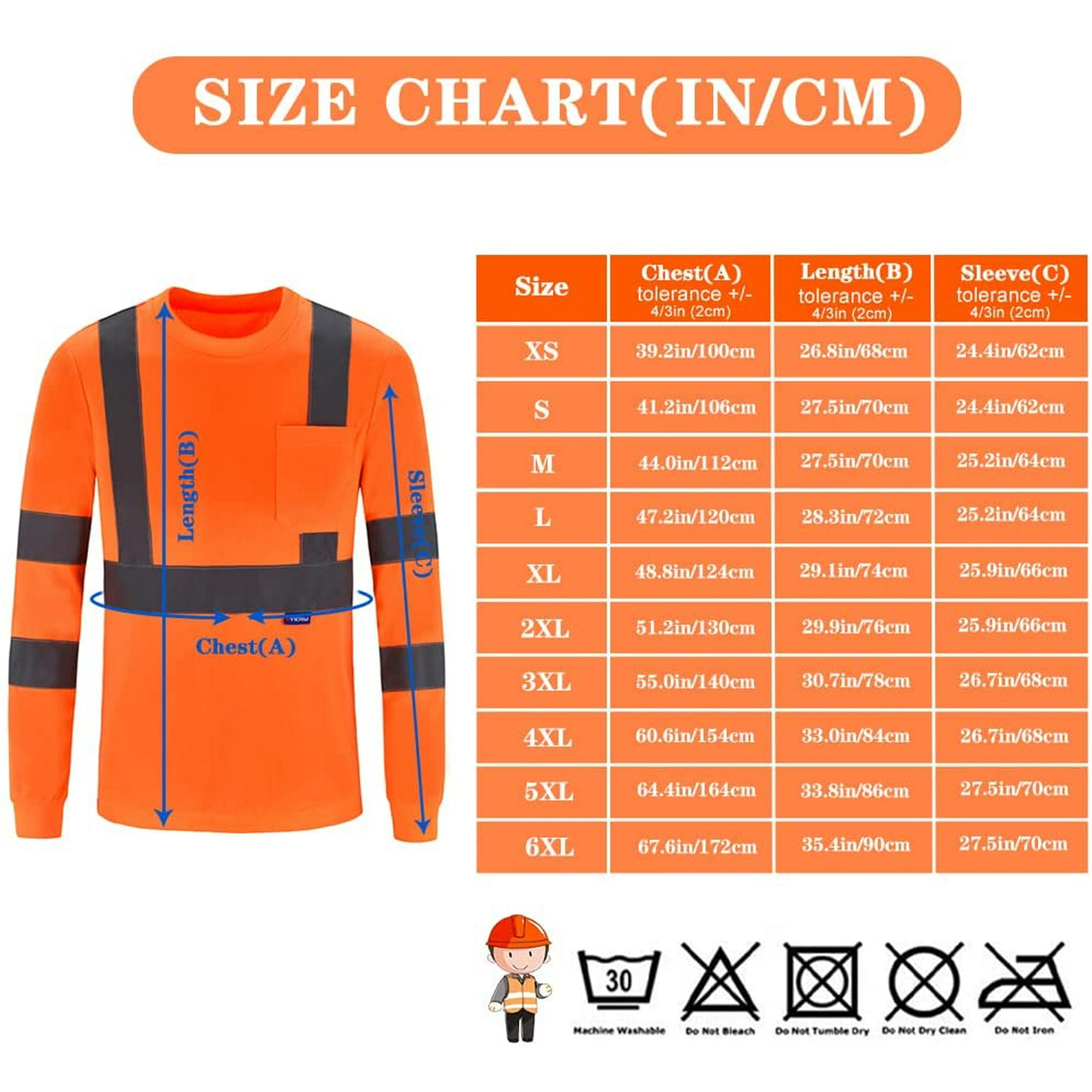 High visibility long sleeve shirt walmart outlet