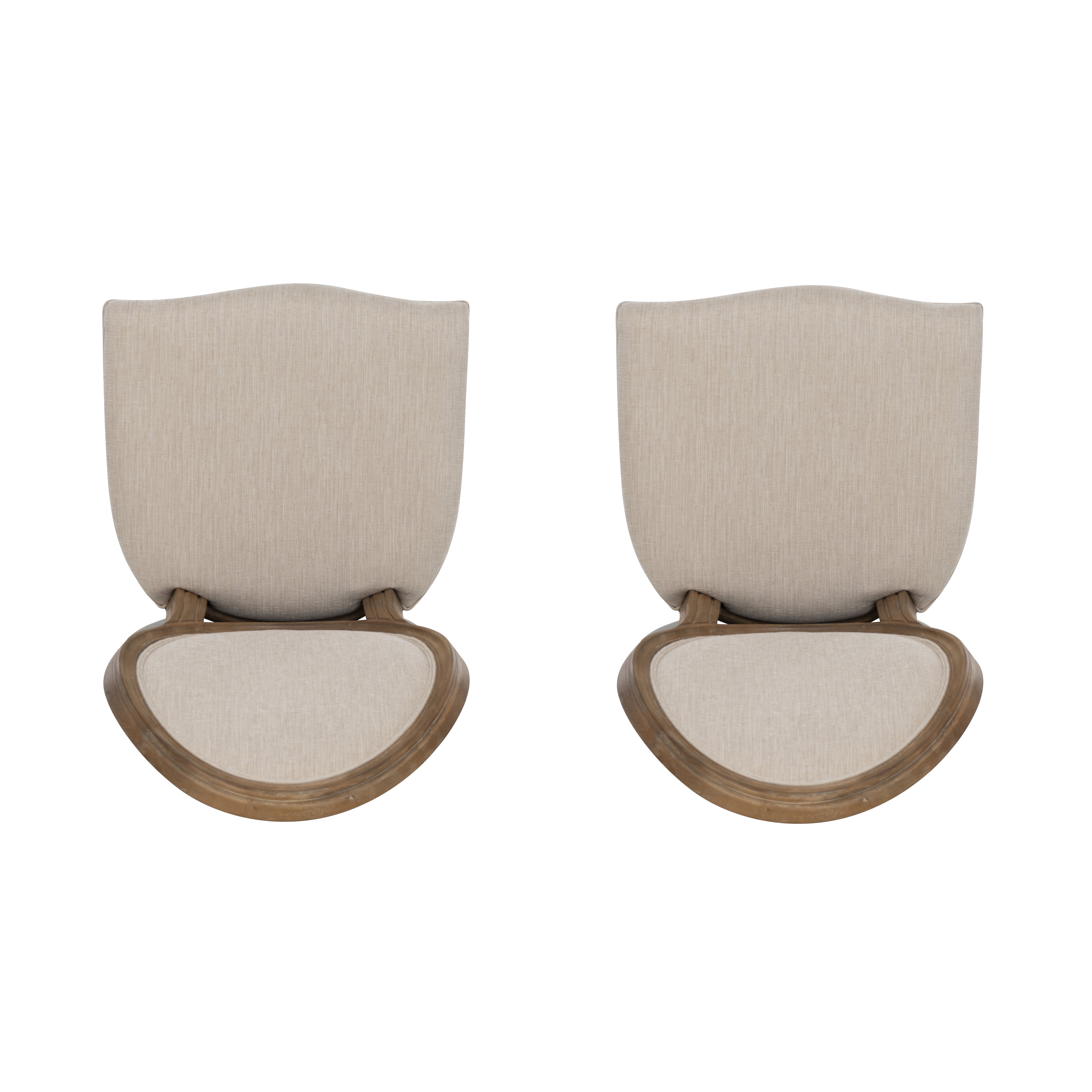 Linon Anthem Oval Back Dining Chairs, Set of 2, Light Natural Brown