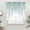 Teal Green, variant on Eucalyptus Leaves Swag Curtains for Kitchen/Bedroom/Living Room, Sage Green Summer Botanical Weeping Rustic Scalloped Curtains 63 Inch Long, Window Swag Topper Curtains Valances 2 Panels Set 36"x63"