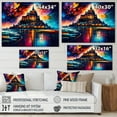 thumbnail image 4 of Designart Colorful City Of Mont Canvas Wall Art, 4 of 5