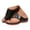 Black, variant on Slide Sandals Women Toe Ring Leather Orthopedic Wedge Slides with Arch Support Summer Beach Vacation Casual Flip Flops Blue Size 7