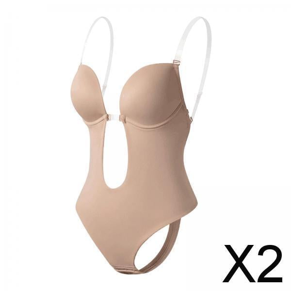 Body sin espalda para mujer,Vestidos de novia con escote en V profundo y espalda baja,Body sin espalda,faja moldeadora,corsé para fiesta de bodas,Sujetador moldeador de cuerpo completo con