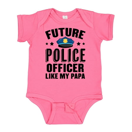 

Inktastic Future Police Officer Like My Papa Gift Baby Boy or Baby Girl Bodysuit