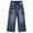 Mid Blue-2797, variant on KIDSCOOL SPACE Girls Denim Cargo Pants 5-13Y, Wide Leg Jeans With Flap Pockets for Kids,Mid Blue,7-8 Years