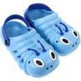 thumbnail image 2 of 1 Pair Caterpillar Beach Non-slip Shoes Cartoon Summer Sandals Cool Slipper for Boys Girls (Blue Size 26 Length 15.5cm), 2 of 3
