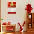thumbnail image 4 of 2026 Chinese Wall Calendar Monthly Year of the Horse Wall Calendar,Format Cartoon Horse Design Hanging Calendars for Home and Office Spring Festival Decoration,Get Wealth in 2026, 4 of 8