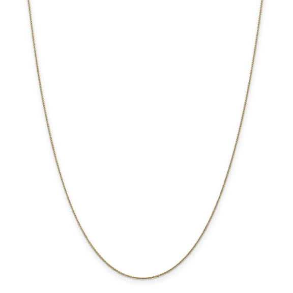 14k .75mm Solid Polished Cable Chain