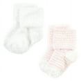 thumbnail image 4 of Hudson Baby Infant Girl Cozy Chenille Newborn and Terry Socks, Pink Heart, 12-24 Months, 4 of 6