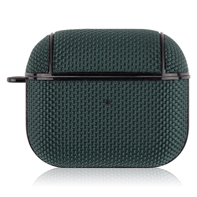 Estuche para auriculares de nailon a prueba de agua Portátil Little Pro Funda inalámbrica Reemplazo visual para hombres a prueba de golpes para Airpods 3 Verde oscuro seitruly EL005100-05