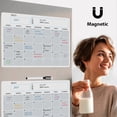thumbnail image 5 of A3 ic Whiteboard Dry Erase Calendar Set Whiteboard Weekly Planner for Refrigerator Fridge Kitchen Home 17x12", 5 of 5