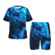 thumbnail image 1 of Fotbe Wolf Pijama Estampada de 2 Piezas para Niños – Ropa de Dormir de Manga Corta Cómoda para Niños y Niñas, Camiseta y Shorts de Algodón-Large, 1 of 6