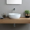 thumbnail image 3 of Nameeks Scarabeo 1807-No Hole Scarabeo Glam 16" Circular Ceramic Vessel Bathroom Sink -, 3 of 4