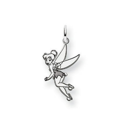 Jewelryweb Sterling Silver Disney Tinker Bell Charm