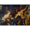 thumbnail image 2 of Francesco Rosa 24x18 Black Ornate Framed Double Matted Museum Art Print Titled: Semiramis Called to Arms, 2 of 5